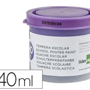 Tempera Liderpapel Escolar 40 Ml Violeta A Buen Precio