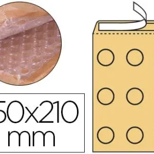 Nuevo Modelo Sobre Burbujas Crema Q-Connect C/0 150 X 210 mm Caja de 100