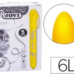 Barra de Maquillaje Jovi Twist Make-Up Amarillo Caja de 5 Unidades Nueva Colección