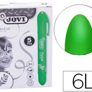 Barra de Maquillaje Jovi Twist Make-Up Verde Caja de 5 Unidades Edición Limitada