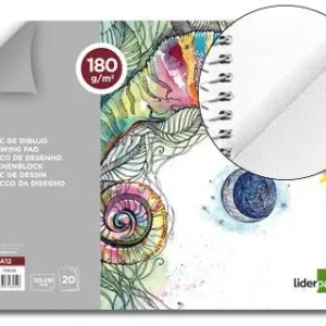 Bloc Dibujo Liderpapel Artistico Espiral 230X325Mm 20 Hojas 180 G/M2 Sin Recuadroperforado Última Versión