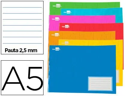 Libreta Liderpapel Write A5 Apaisada 32H 60G/M2 Pauta 2,5 mm con Margen Oferta Especial