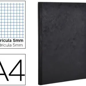 Bestseller Libreta Age-Bag A4 Lomo Cosido Cuadro 5 mm 96 Hojas Color Negro