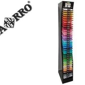 Precio De Oferta Expositor guarro metalico vacio 36 estantes para cartulina iris din A4 185 gr 30x40x200 cm