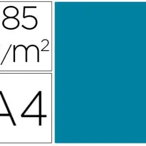 Mejor Precio Cartulina guarro din A4 azul caribe 185 gr paquete de 50 h