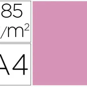 Certificado Cartulina guarro din A4 rosa chicle 185 gr paquete de 50 h