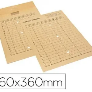 Sobre sam bolsa kraft natural 120 gr cierre multiadhesivo 260x360 mm correo interno 3 taladros impreso 2 caras caja Stock Limitado