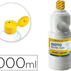 Tempera liquida giotto escolar lavable 1000 ml blanco Popular