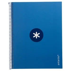 Pago Seguro Cuaderno espiral liderpapel a4 micro antartik tapa forrada 80h 90 gr cuadro 5mm 1 banda 4 taladros azul oscuro
