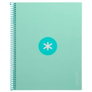 Oferta Especial Cuaderno espiral liderpapel a4 micro antartik tapa forrada80h 90 gr horizontal 1 banda 4 taladros color menta