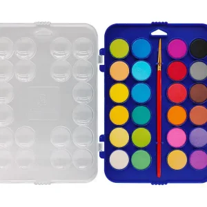 Acuarela liderpapel 24 colores con pincel estuche de plastico Descuento