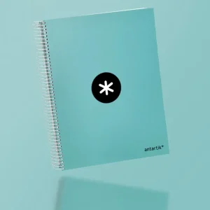Cuaderno espiral liderpapel a4 micro antartik tapa forrada 120h 100 gr horizontal 5 banda4 taladores color menta Oferta Especial