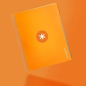 Cuaderno espiral liderpapel a4 micro antartik tapa forrada120h 100 gr cuadro 5mm 5 banda4 taladros color mostaza Nuevo Modelo