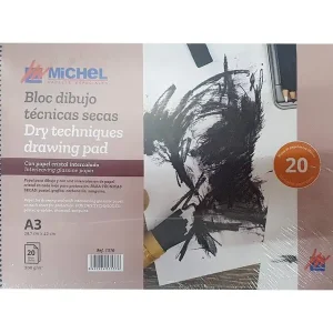 Bloc dibujo acuarela michel espiral din a3 con papel cristal intercalado 20 hojas 200 gr 297x420 mm Imprescindible (Must-Have)