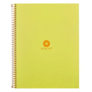 Cuaderno espiral liderpapel a4 micro antartik tapa forrada80h 90 gr rayado puntos 1 banda 4 taladros amarillo Venta Final