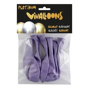 Globo 100% latex biodegradable lila blister de 6 unidades Pago Seguro