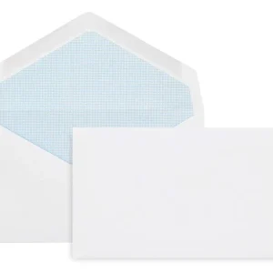 Sobre liderpapel blanco con fondo 95x162 mm engomado solapa de pico paquete de 25 unidades Premium