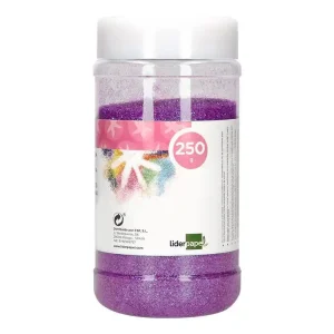 Hecho A Mano Purpurina liderpapel fantasia color metalico violeta pastel bote de 250 gr