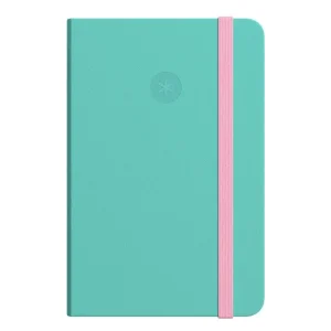 Cuaderno con gomilla antartik notes tapa blanda a5 hojas cuadricula rosa y turquesa 80 hojas 80 gr fsc Última Oportunidad