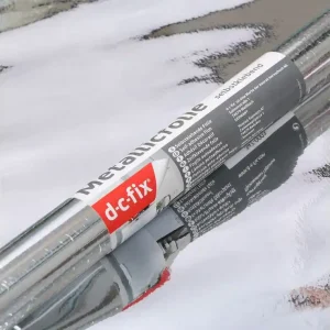 Rollo adhesivo d-c-fix plata brillo ancho 45 cm largo 15 mt Precio Económico