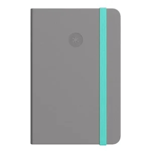 Súper Precio Cuaderno con gomilla antartik notes tapa dura a4 hojas puntos gris y turquesa 100 hojas 80 gr fsc