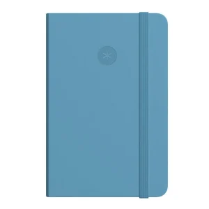 Oferta Cuaderno con gomilla antartik notes tapa dura a5 hojas puntos azul claro 100 hojas 80 gr fsc