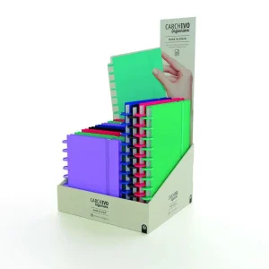 Cuaderno igeniox foam intenso horizontal expositor de 12 unidades surtidas Tendencia