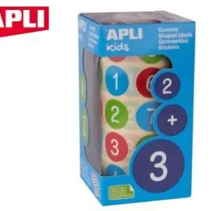 Devolución Gratuita Gomets Apli Autoadhesivo Redondo Numeros 20 mm Diametro Multicolor