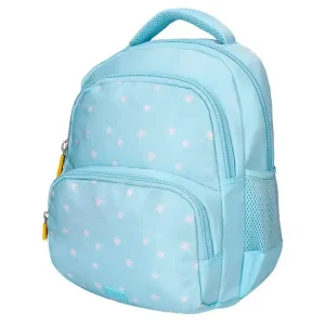 Cartera escolar liderpapel moc hila multibolsillo infantil flowers azul 350x110x270 mm Liquidación