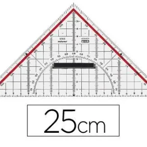 Original Escuadra Mor Geometria 25 cm Plastico Cristal