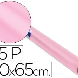 Alta Calidad Papel Charol Rollo Rosa Palido -25 Hojas de 50X65 Cm