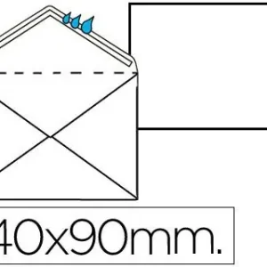 Sobre Blanco Registro Extra 90 X 140 mm -Caja 100 Descuento
