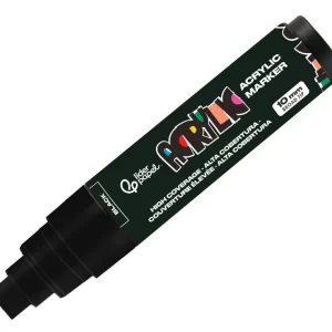 Alta Calidad Rotulador liderpapel acrylic base agua todo tipo de superficie punta rectangular 10 mm negro