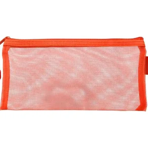 Bolsa zipper bag liderpapel poliester transpirable multiusos ticket 230x115 mm naranja Moderno