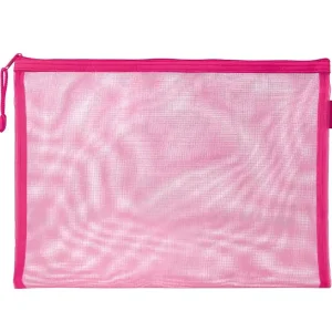 Bolsa zipper bag liderpapel poliester transpirable multiusos din A5 rosa DevoluciÃ³n Gratuita