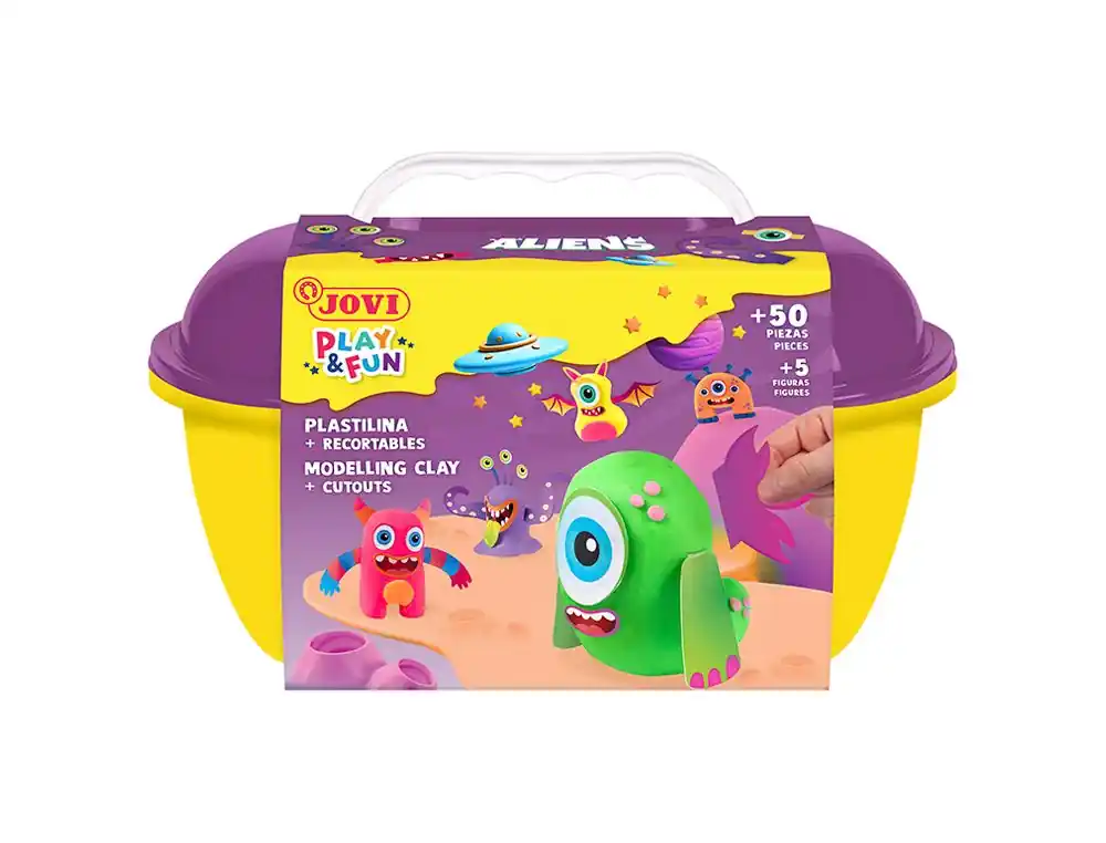 Juego jovi play&fun plastilina cofre aliens Barato