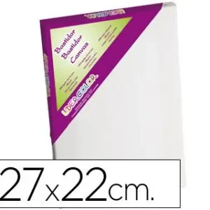 Tendencia Bastidor Lidercolor 3F Lienzo Grapado Lateral Algodon 100% Marco Pawlonia 1,8X3,8 cm Bordes Madera 27X22 Cm