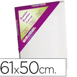 Bastidor Lidercolor 12F Lienzo Grapado Lateral Algodon 100% Marco Pawlonia 1,8X3,8 cm Bordes Madera 61X50 Cm MÃ¡xima Calidad