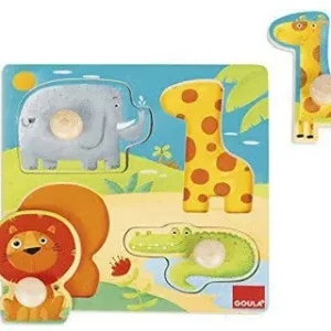 MÃ¡s Vendido Puzzle goula animales selva 4 piezas