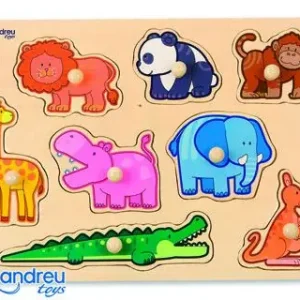 Puzzle andreutoys madera selva 8 piezas Pago Seguro