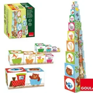 EnvÃ­o ExprÃ©s Juego diset didacticos cubos apilables figuras del bosque