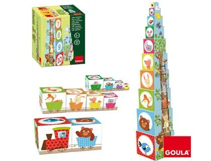 EnvÃo Exprés Juego diset didacticos cubos apilables figuras del bosque
