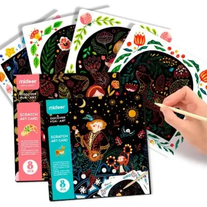 Juego didactico mideer scratch art card boy Pedido Al Por Mayor