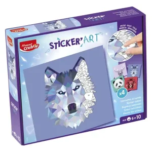 Juego maped creativo sticker'art pegatinas al numero Entrega RÃ¡pida