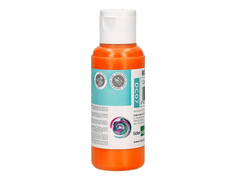 Pintura acrilica liderpapel bote de 80 ml naranja Ordenar Ahora Mismo