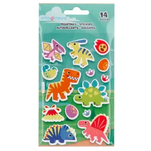 De Moda Pegatinas imaginovo luminosas dinosaurios con relieve 190x105 mm en blister
