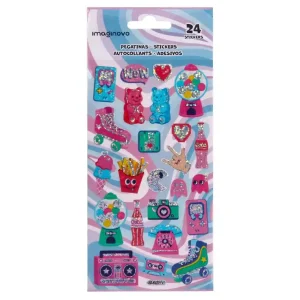 Directo De FÃ¡brica Pegatinas imaginovo diseÅos surtidos hobbies con brillo 214x100 mm en blister