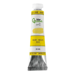 Premium Pintura al oleo liderpapel tubo de aluminio de 20 ml color amarillo limon