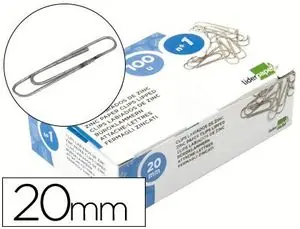 Ãltima Oportunidad Caja 100 Clips Labiados Liderpapel NÂº 1 20 mm
