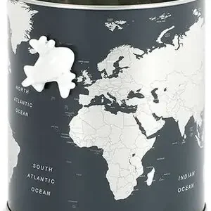 Portalapices Metalico Balvi Mapa Mundi Negro GarantÃ­a Incluida